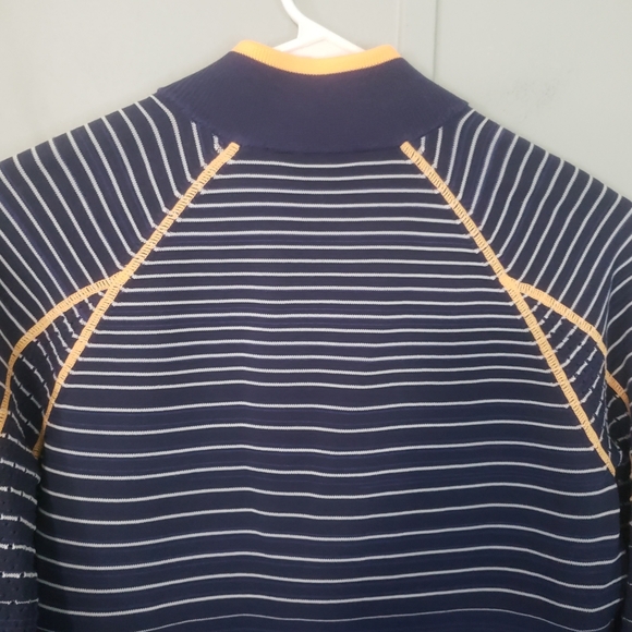 Annika by Cutter & Buck Stripe Moisture Wicking Drytec Technical Zip Sweater - Picture 8 of 12